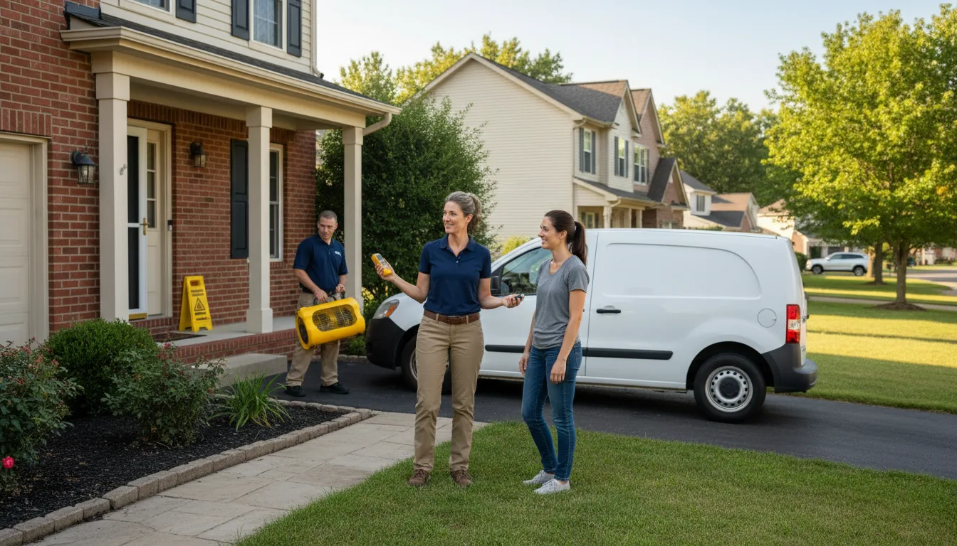 Water restoration image for Dehumidification And Cleanup Services in Belleville, MI